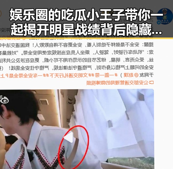 娱乐圈的吃瓜小王子带你一起揭开明星战绩背后隐藏的秘密